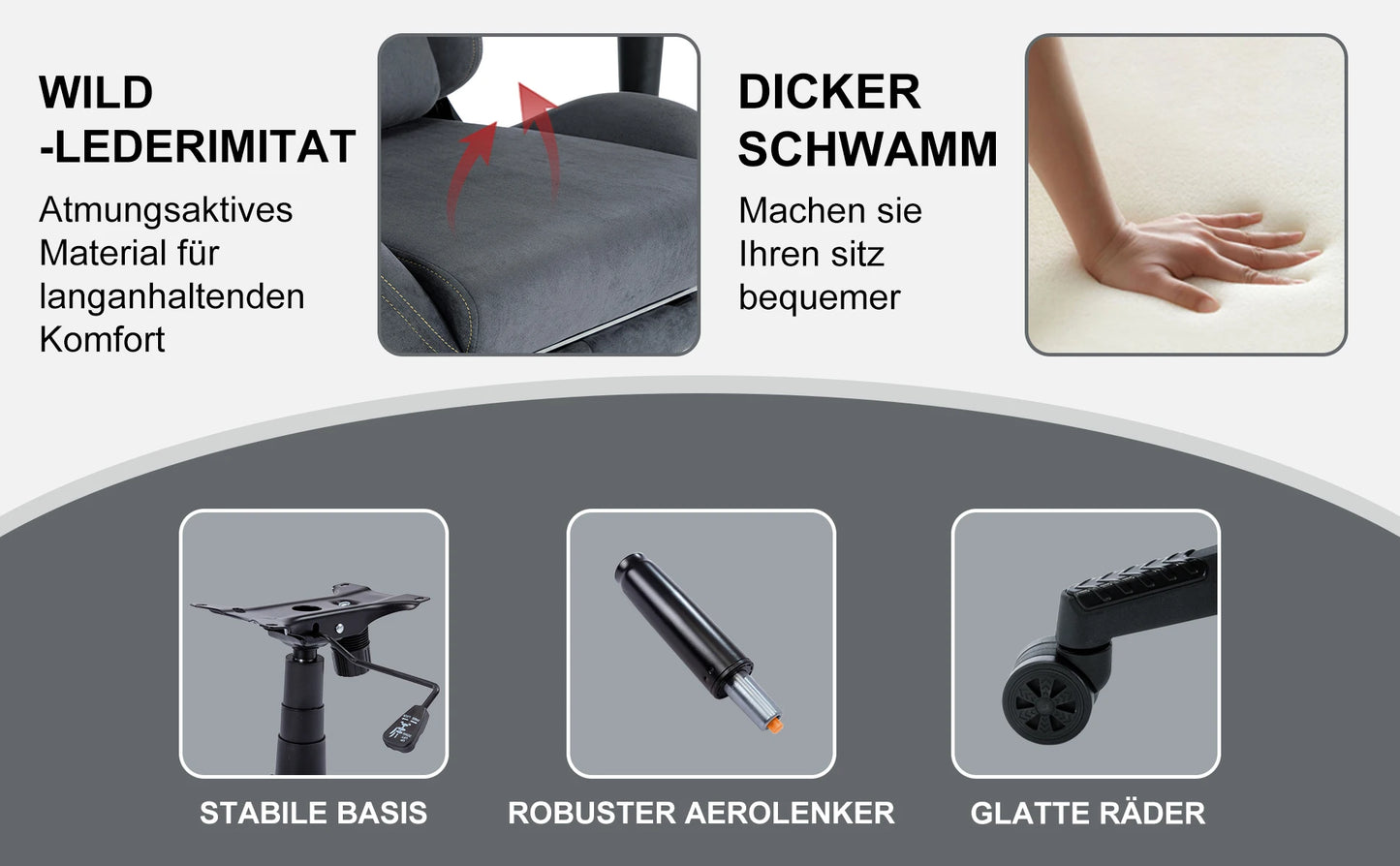Symino – Chaise Gaming Ergonomique