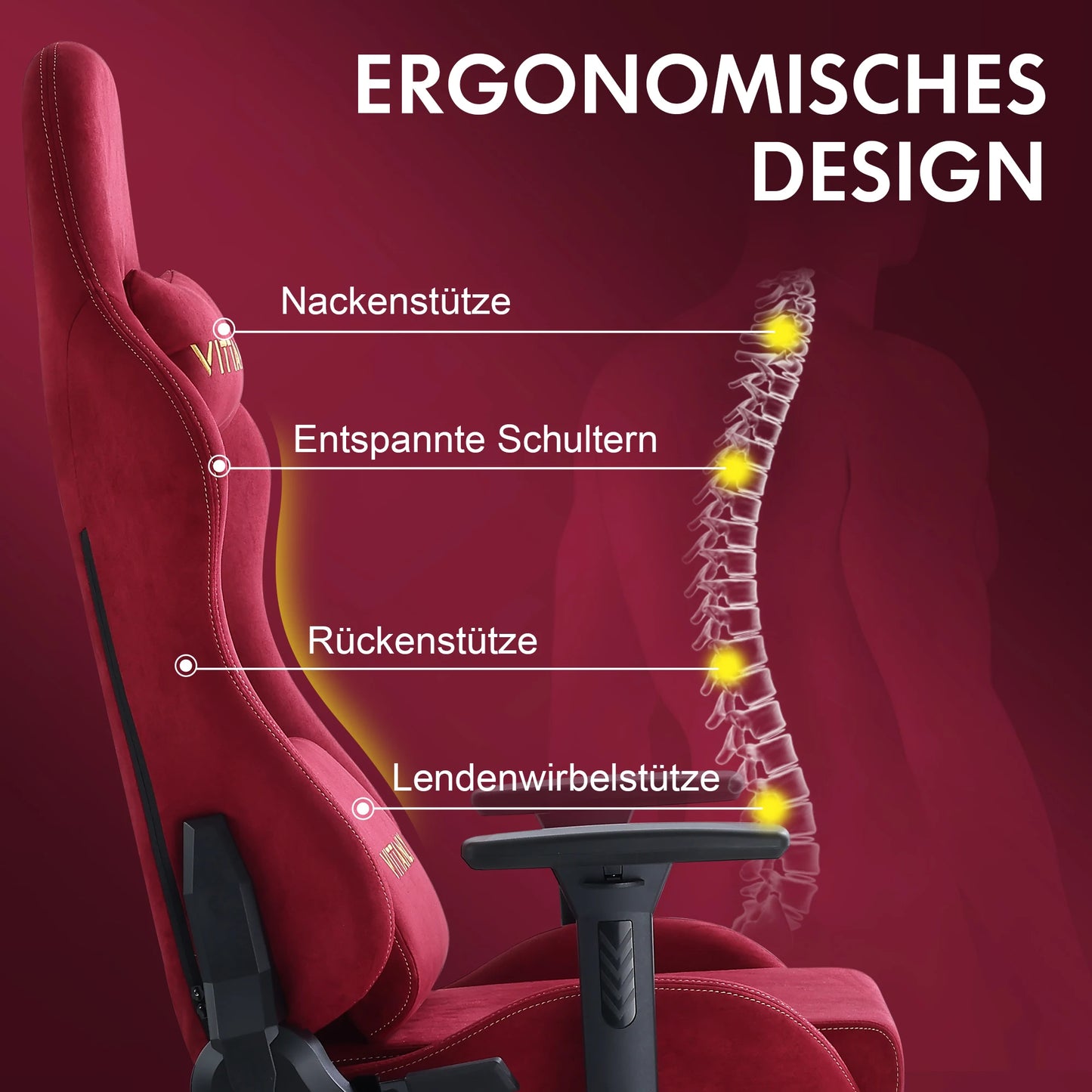 Vittaly – Chaise Gaming Ergonomique