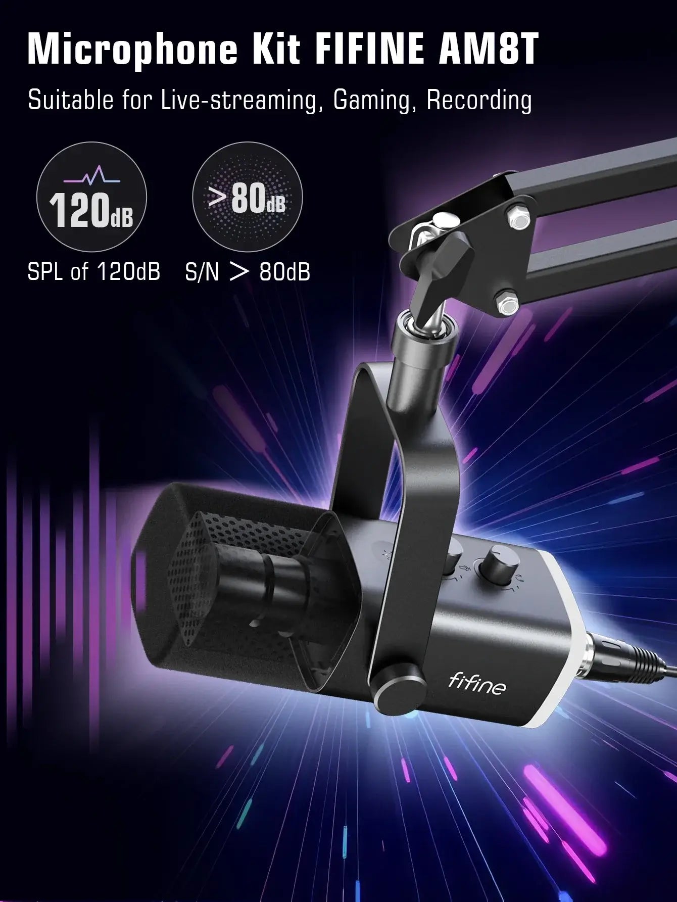 Microphone Dynamique SetupX AM8T