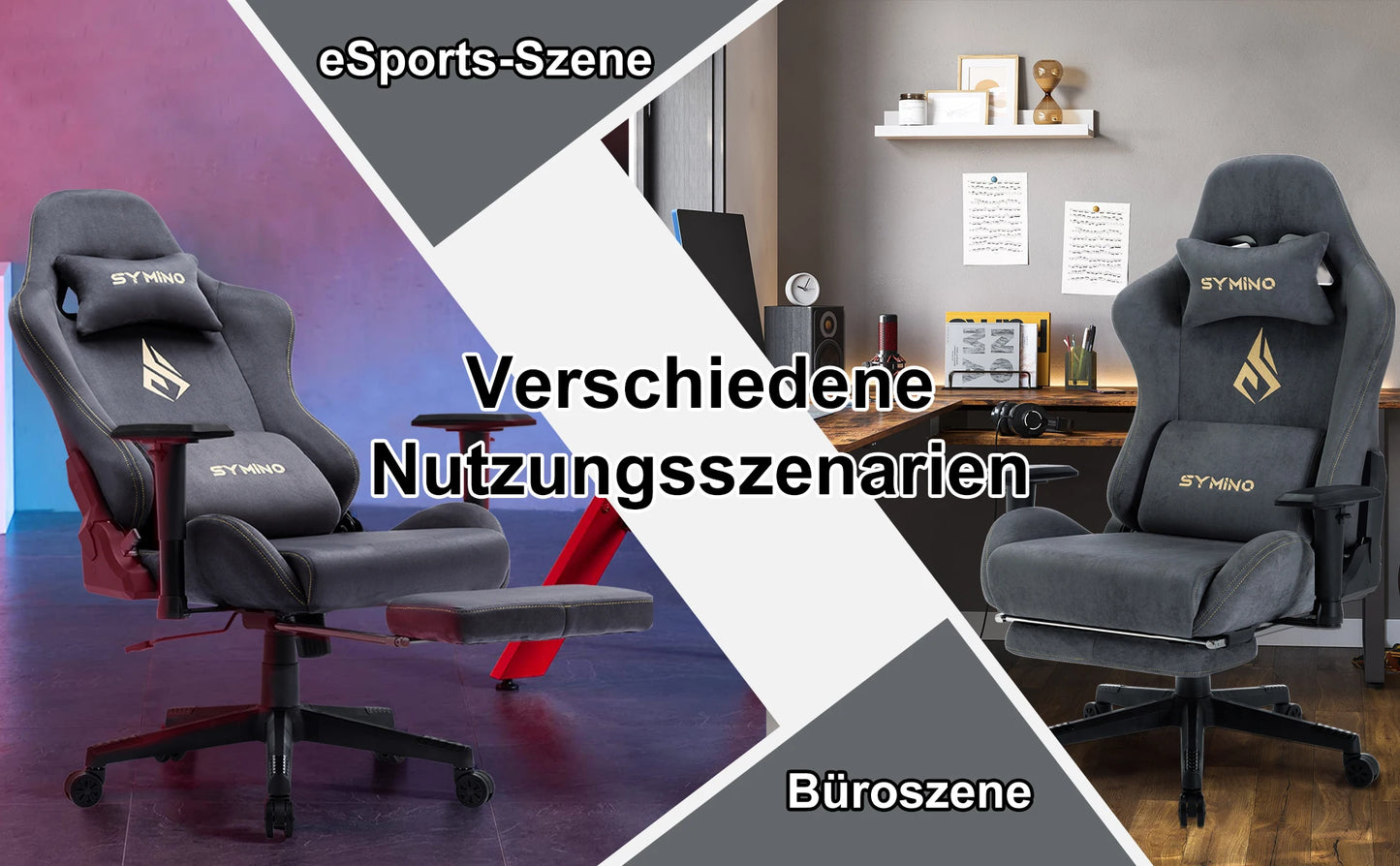Symino – Chaise Gaming Ergonomique