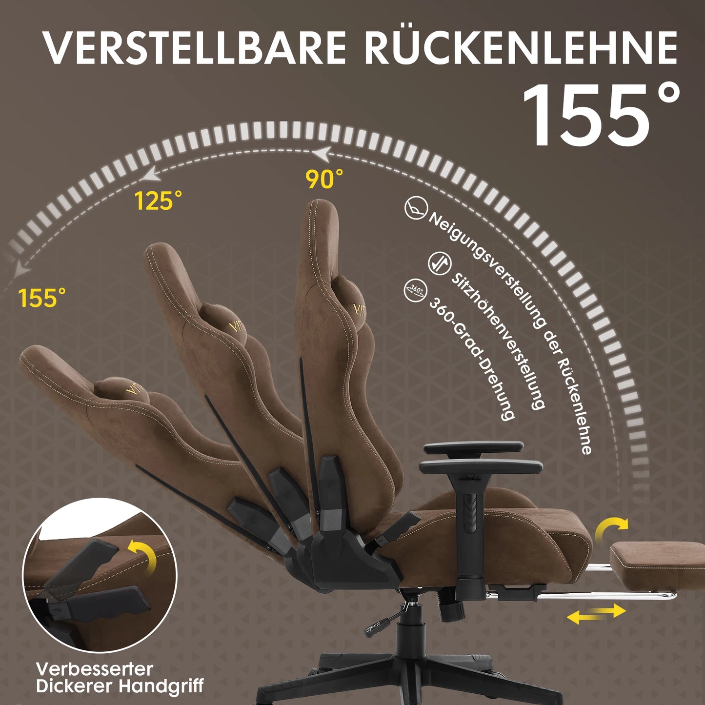 Vittaly – Chaise Gaming Ergonomique
