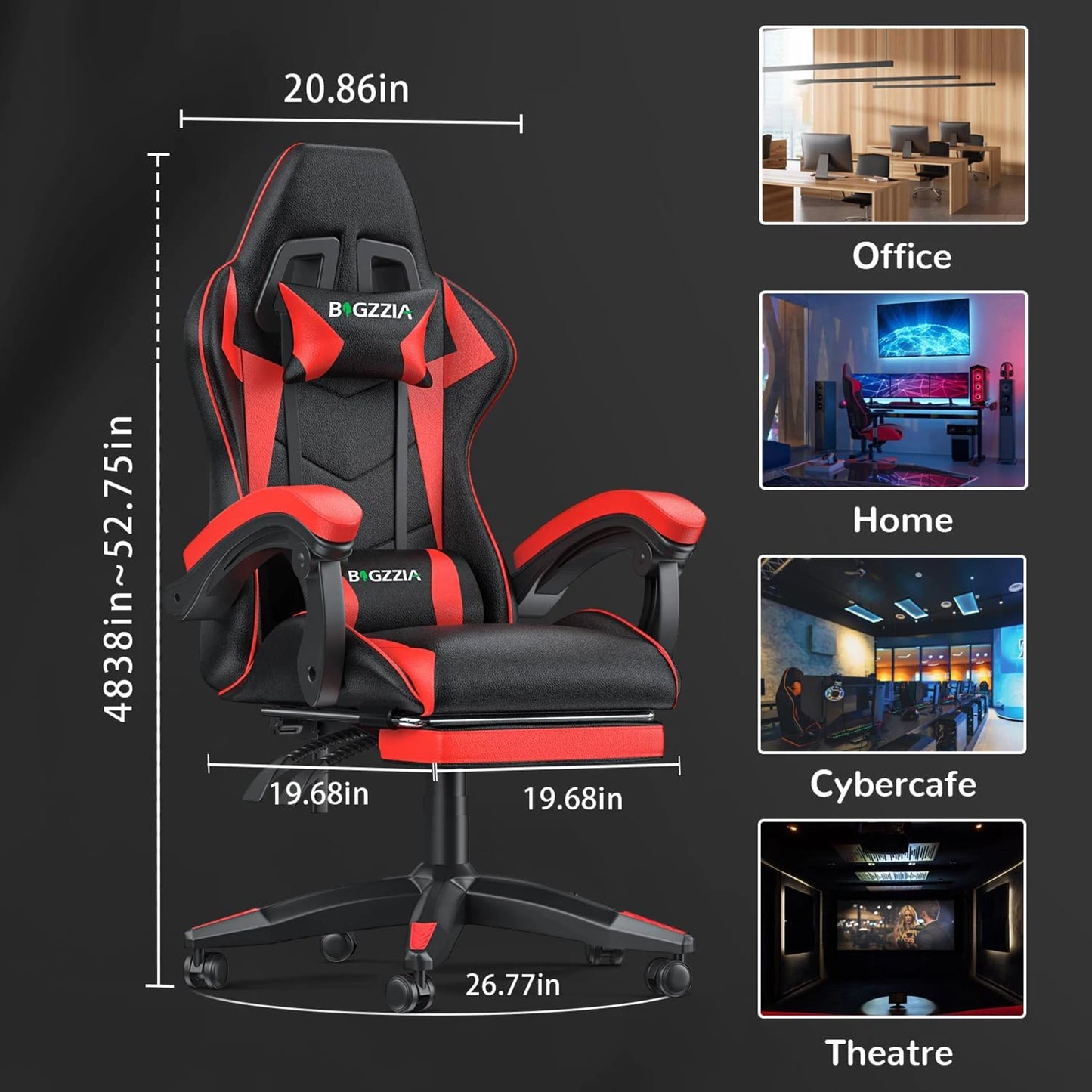 BIGZZIA Chaise Gaming SetupX