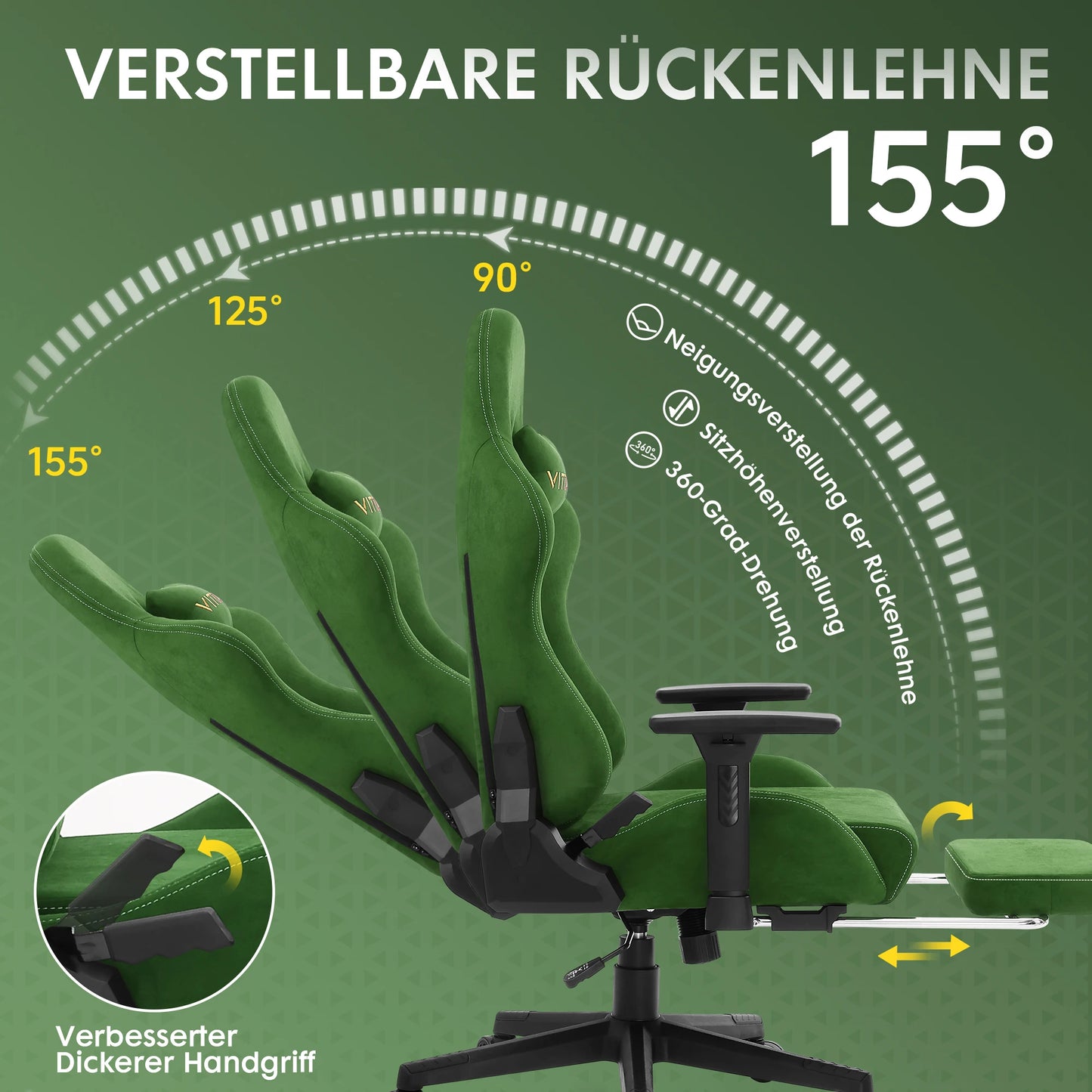 Vittaly – Chaise Gaming Ergonomique
