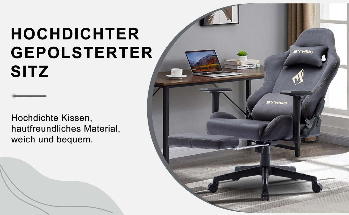 Symino – Chaise Gaming Ergonomique