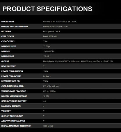 MSI GeForce RTX 3060