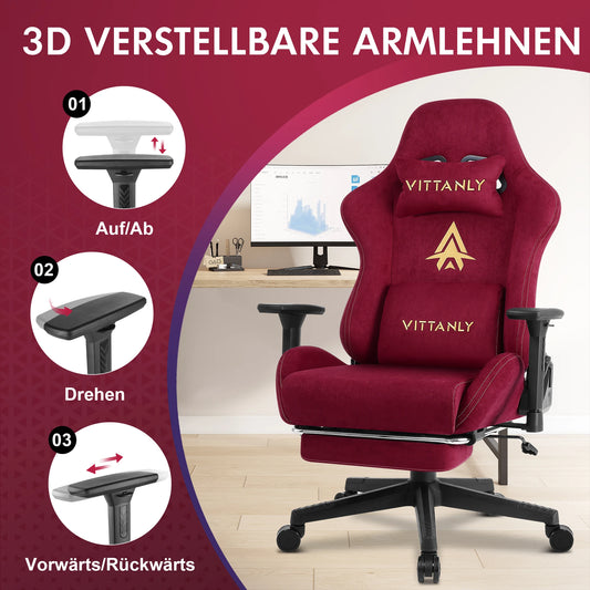 Vittaly – Chaise Gaming Ergonomique
