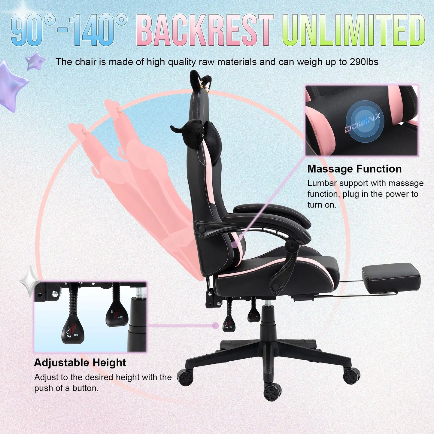 LS-6650 Chaise Gaming SetupX