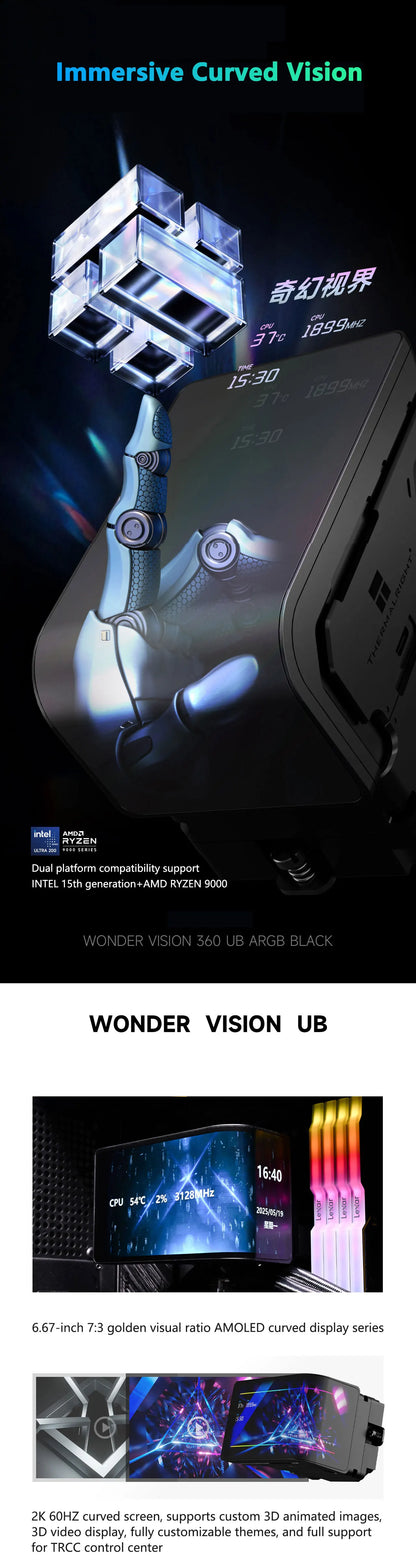 Watercooling 360mm avec écran AMOLED